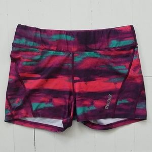 Reebok multicolored booty shorts small